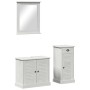 Juego de muebles de baño con cajón 3 pcs Marrón 37 x 34 x 80 cm