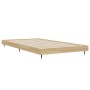 Bettgestell aus Sonoma-Eiche-Holzwerkstoff, 100 x 200 cm von vidaXL, Betten und Lattenroste - Ref: Foro24-832160, Preis: 68,6...