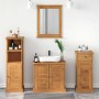 Juego de muebles de baño con cajón VIGO 4 pcs Marrón miel