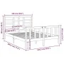 Solid wood bed frame 120x190 cm by vidaXL, Beds and slatted bases - Ref: Foro24-3105895, Price: 115,97 €, Discount: %