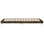 Smoke oak engineered wood bed frame 100x200 cm by vidaXL, Beds and slatted bases - Ref: Foro24-832162, Price: 73,87 €, Discou...