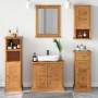 Juego de muebles de baño con cajón VIGO 5 pcs Marrón miel