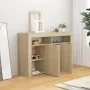 Sideboard mit LED-Leuchten Sonoma Eiche 115,5x30x75 cm von vidaXL, Sideboards - Ref: Foro24-804340, Preis: 104,76 €, Rabatt: %