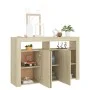 Sideboard mit LED-Leuchten Sonoma Eiche 115,5x30x75 cm von vidaXL, Sideboards - Ref: Foro24-804340, Preis: 104,76 €, Rabatt: %