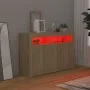 Sideboard mit LED-Leuchten Sonoma Eiche 115,5x30x75 cm von vidaXL, Sideboards - Ref: Foro24-804340, Preis: 104,76 €, Rabatt: %