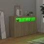 Sideboard mit LED-Leuchten Sonoma Eiche 115,5x30x75 cm von vidaXL, Sideboards - Ref: Foro24-804340, Preis: 104,76 €, Rabatt: %
