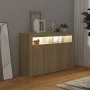 Sideboard mit LED-Leuchten Sonoma Eiche 115,5x30x75 cm von vidaXL, Sideboards - Ref: Foro24-804340, Preis: 104,76 €, Rabatt: %