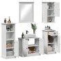 Juego de muebles de baño con cajón VIGO 5 pcs blanco antiguo
