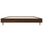 Estructura de cama madera de ingeniería marrón roble 100x200 cm de vidaXL, Camas y somieres - Ref: Foro24-832164, Precio: 70,...