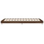 Estructura de cama madera de ingeniería marrón roble 100x200 cm de vidaXL, Camas y somieres - Ref: Foro24-832164, Precio: 70,...
