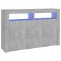 Concrete gray sideboard with LED lights 115.5x30x75 cm by vidaXL, Sideboards - Ref: Foro24-804341, Price: 95,20 €, Discount: %