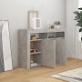 Concrete gray sideboard with LED lights 115.5x30x75 cm by vidaXL, Sideboards - Ref: Foro24-804341, Price: 103,00 €, Discount: %