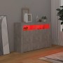 Concrete gray sideboard with LED lights 115.5x30x75 cm by vidaXL, Sideboards - Ref: Foro24-804341, Price: 103,00 €, Discount: %
