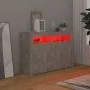 Concrete gray sideboard with LED lights 115.5x30x75 cm by vidaXL, Sideboards - Ref: Foro24-804341, Price: 95,20 €, Discount: %