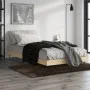 Sonoma oak engineered wood bed frame 90x200 cm by vidaXL, Beds and slatted bases - Ref: Foro24-832168, Price: 71,86 €, Discou...