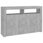 Concrete gray sideboard with LED lights 115.5x30x75 cm by vidaXL, Sideboards - Ref: Foro24-804341, Price: 95,20 €, Discount: %