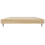 Sonoma oak engineered wood bed frame 90x200 cm by vidaXL, Beds and slatted bases - Ref: Foro24-832168, Price: 72,78 €, Discou...
