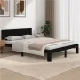 Estructura de cama madera maciza negra King Size 150x200 cm de vidaXL, Camas y somieres - Ref: Foro24-810504, Precio: 187,40 ...