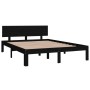 Schwarzer Massivholzbettrahmen King Size 150x200 cm von vidaXL, Betten und Lattenroste - Ref: Foro24-810504, Preis: 190,37 €,...