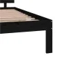 Estructura de cama madera maciza negra King Size 150x200 cm de vidaXL, Camas y somieres - Ref: Foro24-810504, Precio: 187,40 ...
