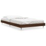 Estructura de cama madera de ingeniería roble marrón 90x200 cm