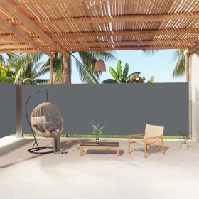 Anthrazitgraue einziehbare Seitenmarkise 200x1000 cm von vidaXL, Sonnenschirme - Ref: Foro24-318044, Preis: 163,64 €, Rabatt: %