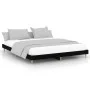 Black engineered wood bed frame 180x200 cm by vidaXL, Beds and slatted bases - Ref: Foro24-832014, Price: 128,55 €, Discount: %
