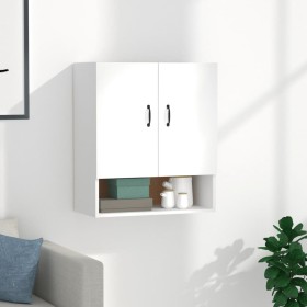 Weißer Wandschrank aus Sperrholz, 60 x 31 x 70 cm von vidaXL, Schließfächer und Lagerschränke - Ref: Foro24-812879, Preis: 58...