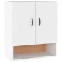 Weißer Wandschrank aus Sperrholz, 60 x 31 x 70 cm von vidaXL, Schließfächer und Lagerschränke - Ref: Foro24-812879, Preis: 60...