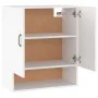 Weißer Wandschrank aus Sperrholz, 60 x 31 x 70 cm von vidaXL, Schließfächer und Lagerschränke - Ref: Foro24-812879, Preis: 60...