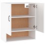 Weißer Wandschrank aus Sperrholz, 60 x 31 x 70 cm von vidaXL, Schließfächer und Lagerschränke - Ref: Foro24-812879, Preis: 58...