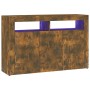 Sideboard mit LED-Leuchten, geräucherte Eiche, 115,5 x 30 x 75 cm von vidaXL, Sideboards - Ref: Foro24-815732, Preis: 102,27 ...