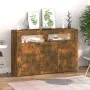 Sideboard with LED lights smoked oak 115.5x30x75 cm by vidaXL, Sideboards - Ref: Foro24-815732, Price: 75,09 €, Discount: %
