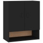 Schwarzer Wandschrank aus Sperrholz, 60 x 31 x 70 cm von vidaXL, Schließfächer und Lagerschränke - Ref: Foro24-812880, Preis:...