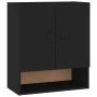 Schwarzer Wandschrank aus Sperrholz, 60 x 31 x 70 cm von vidaXL, Schließfächer und Lagerschränke - Ref: Foro24-812880, Preis:...