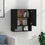 Schwarzer Wandschrank aus Sperrholz, 60 x 31 x 70 cm von vidaXL, Schließfächer und Lagerschränke - Ref: Foro24-812880, Preis:...