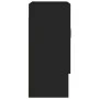 Black plywood wall cabinet 60x31x70 cm by vidaXL, Lockers and storage cabinets - Ref: Foro24-812880, Price: 61,71 €, Discount: %