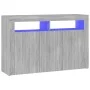 Sideboard mit LED-Leuchten in Sonoma-Grau 115,5x30x75 cm von vidaXL, Sideboards - Ref: Foro24-815733, Preis: 108,54 €, Rabatt: %