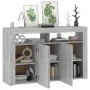 Sideboard mit LED-Leuchten in Sonoma-Grau 115,5x30x75 cm von vidaXL, Sideboards - Ref: Foro24-815733, Preis: 108,54 €, Rabatt: %