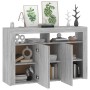 Sideboard with Sonoma grey LED lights 115.5x30x75 cm by vidaXL, Sideboards - Ref: Foro24-815733, Price: 113,70 €, Discount: %