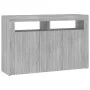 Sideboard mit LED-Leuchten in Sonoma-Grau 115,5x30x75 cm von vidaXL, Sideboards - Ref: Foro24-815733, Preis: 108,54 €, Rabatt: %