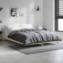 Bettgestell aus Sonoma-Eiche-Holzwerkstoff, 135 x 190 cm von vidaXL, Betten und Lattenroste - Ref: Foro24-832184, Preis: 100,...