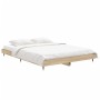 Bettgestell aus Sonoma-Eiche-Holzwerkstoff, 135 x 190 cm von vidaXL, Betten und Lattenroste - Ref: Foro24-832184, Preis: 100,...