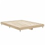 Bettgestell aus Sonoma-Eiche-Holzwerkstoff, 135 x 190 cm von vidaXL, Betten und Lattenroste - Ref: Foro24-832184, Preis: 100,...
