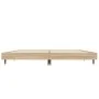 Sonoma oak engineered wood bed frame 135x190 cm by vidaXL, Beds and slatted bases - Ref: Foro24-832184, Price: 99,99 €, Disco...