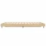 Sonoma oak engineered wood bed frame 135x190 cm by vidaXL, Beds and slatted bases - Ref: Foro24-832184, Price: 99,99 €, Disco...