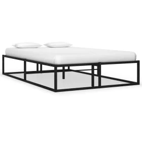 Black metal bed frame 120x200 cm by vidaXL, Beds and slatted bases - Ref: Foro24-324787, Price: 99,81 €, Discount: %