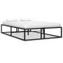 Black metal bed frame 120x200 cm by vidaXL, Beds and slatted bases - Ref: Foro24-324787, Price: 99,81 €, Discount: %