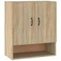 Wandschrank aus Sonoma-Eichensperrholz, 60 x 31 x 70 cm von vidaXL, Schließfächer und Lagerschränke - Ref: Foro24-812882, Pre...