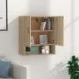 Sonoma oak plywood wall cabinet 60x31x70 cm by vidaXL, Lockers and storage cabinets - Ref: Foro24-812882, Price: 69,67 €, Dis...